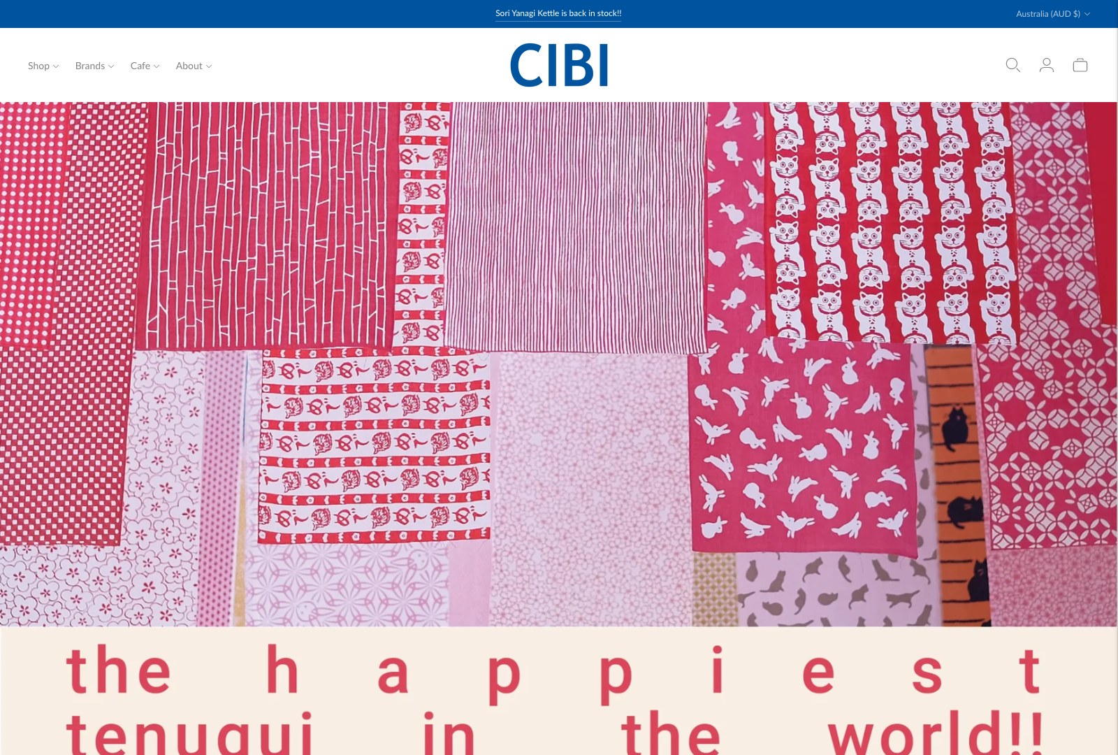 CIBI desktop homepage